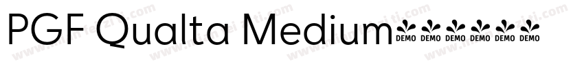PGF Qualta Medium字体转换